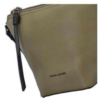 Dámská crossbody kabelka olivově zelená - David Jones Emily