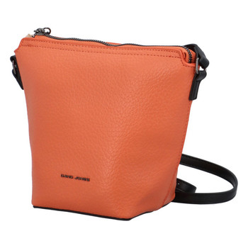 Dámská crossbody kabelka lososově oranžová - David Jones Emily