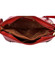 Dámská kožená crossbody kabelka červená - Katana Monána