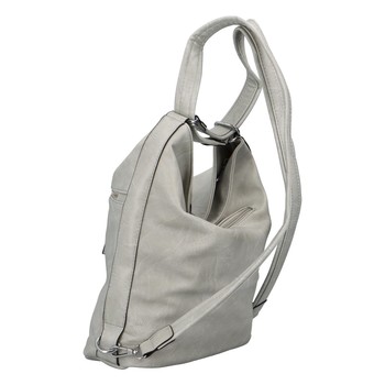 Dámská kabelka batoh světle šedá - Romina Kayla