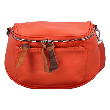 Dámská crossbody kabelka lososově oranžová - Paolo Bags Karen