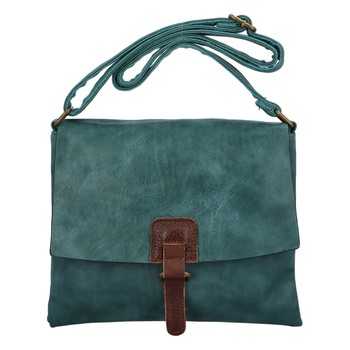 Dámská crossbody kabelka zelenomodrá - Paolo Bags Jostein