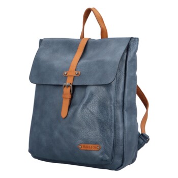 Dámský módní městský batoh modrý - FLORA&CO Zenovia