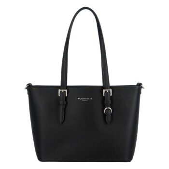 Dámská kabelka přes rameno saffiano černá - FLORA&CO Aileen