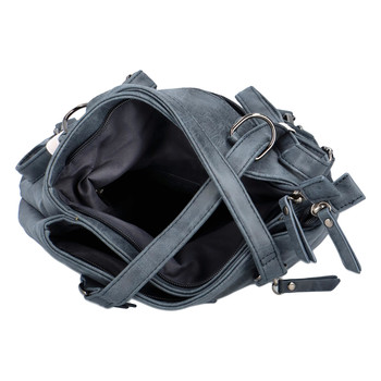 Dámský stylový batoh kabelka tmavě modrý - Enrico Benetti Brisaus