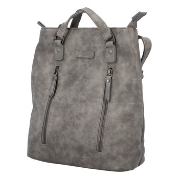 Dámský stylový batoh kabelka šedý - Enrico Benetti Brisaus
