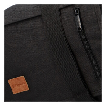 Unisex látková černá crossbody taška - New Rebels Rebton