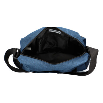 Unisex látková modrá crossbody taška - New Rebels Rebton