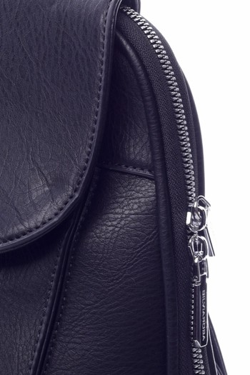Dámský městský batoh kabelka černý - Silvia Rosa Polan