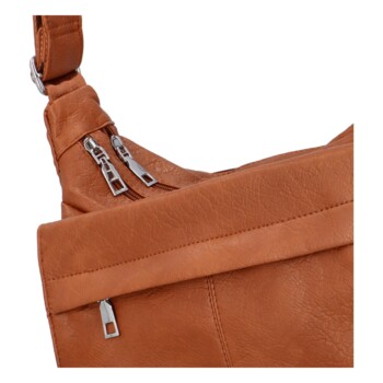 Dámská crossbody kabelka hnědá - MaxFly Devillana