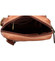 Pánská kožená taška hladká světle hnědá - Diviley Iolin New22