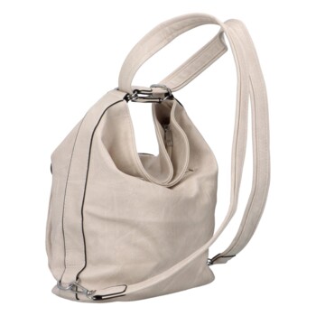 Dámská kabelka batoh světle béžová - Romina Jaylyn