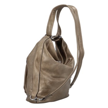 Dámská kabelka batoh bronzově stříbrná - Romina Jaylyn