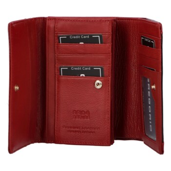 Dámská kožená peněženka červená - Gregorio Zairax