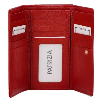 Dámská kožená peněženka červená - Patrizia Xavara