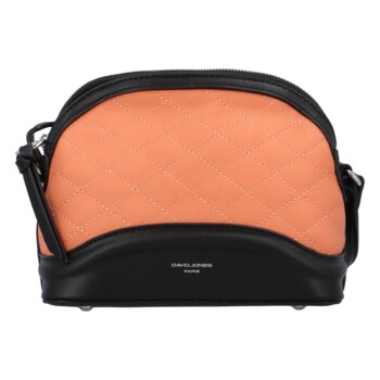 Dámská crossbody kabelka černo korálová - David Jones Sonamy