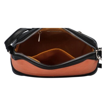Dámská crossbody kabelka černo korálová - David Jones Sonamy