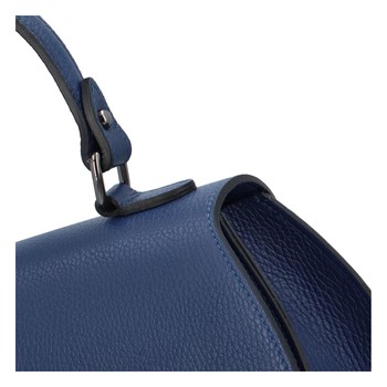 Dámská kožená kabelka do ruky tmavě modrá - ItalY Yoselin