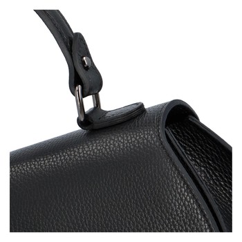 Dámská kožená kabelka do ruky černá - ItalY Yoselin