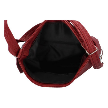 Módní dámská kabelka batoh tmavě červená - Ellis Patrik El