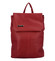 Větší měkký dámský moderní tmavě červený batoh - Ellis Elizabeth El