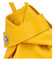 Dámský kožený batůžek žlutý - ItalY Vazky