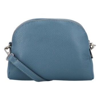 Dámská kožená crossbody kabelka bledě modrá - ItalY Dimba