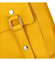 Dámský kožený batoh žlutý - ItalY Malechio