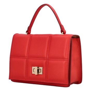 Dámská kožená kabelka do ruky červená - ItalY Diana