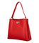 Luxusní dámská kožená kabelka červená - ItalY Lucy
