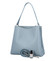 Luxusní dámská kožená kabelka světle modrá - ItalY Lucy