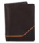 Pánská kožená peněženka tmavě hnědá - Diviley Earl