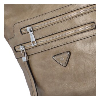 Dámská crossbody kabelka bronzově stříbrná - Romina Dresap