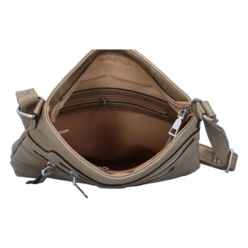 Dámská crossbody kabelka bronzově stříbrná - Romina Dresap