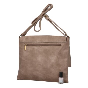 Dámská crossbody kabelka taupe - Paolo Bags Adsaast