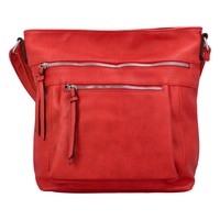 Dámská crossbody kabelka červená - Paolo Bags Skule