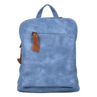 Dámský městský batoh kabelka nebesky modrý - Paolo Bags Buginolli