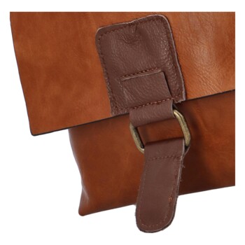 Dámský batůžek kabelka hnědý - Paolo Bags Najibu 4