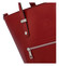 Dámská kožená kabelka tmavě červená - Delami Andrea