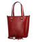 Dámská kožená kabelka tmavě červená - Delami Andrea