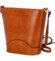 Dámská kožená crossbody kabelka koňaková - Delami Nadia