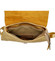 Dámský kožený batůžek kabelka zářivě zlatý - ItalY Francesco Small