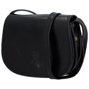 Dámská kožená crossbody černá - Delami Belinda