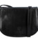 Dámská kožená crossbody kabelka černá - Delami Elrosa