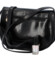 Dámská kožená crossbody kabelka černá - Delami Elrosa