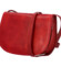 Dámská kožená crossbody kabelka červená - Delami Elrosa
