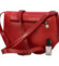 Dámská kožená crossbody kabelka červená - Delami Elrosa