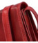 Dámská kožená crossbody červená - Delami Vera Pelle Satyrana