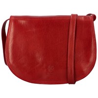 Dámská kožená crossbody červená - Delami Linda