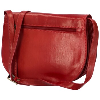 Dámská kožená crossbody červená - Delami Linda